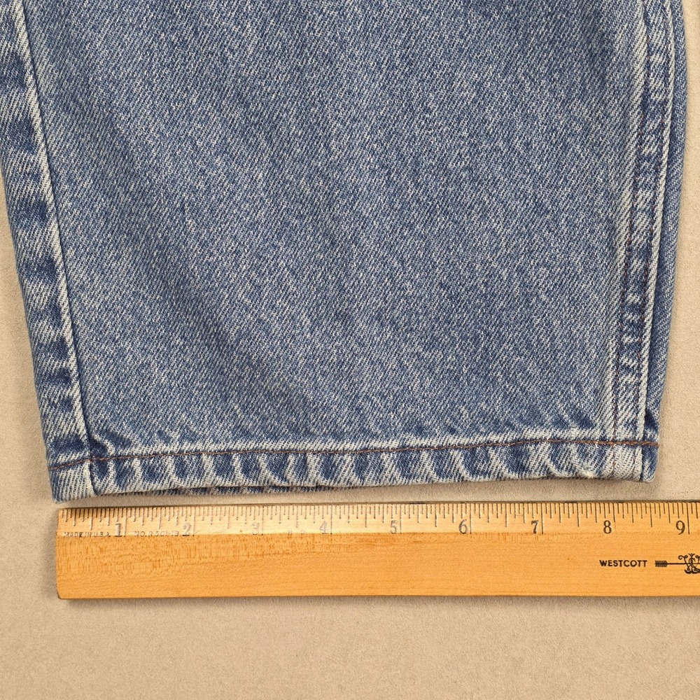 Harley Davidson Mens Relaxed Fit Jeans Blue Denim Size 40x30 Small Stain - Picture 11 of 13